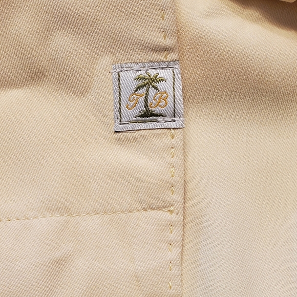 Tommy Bahama Men's Silk Short Sleeve Button Front Pocket Shirt Yellow Size XL - Picture 7 of 7